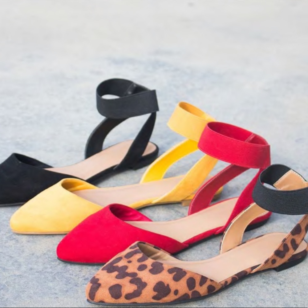 Marigold Yellow Size 6 Bamboo pointy toe flat